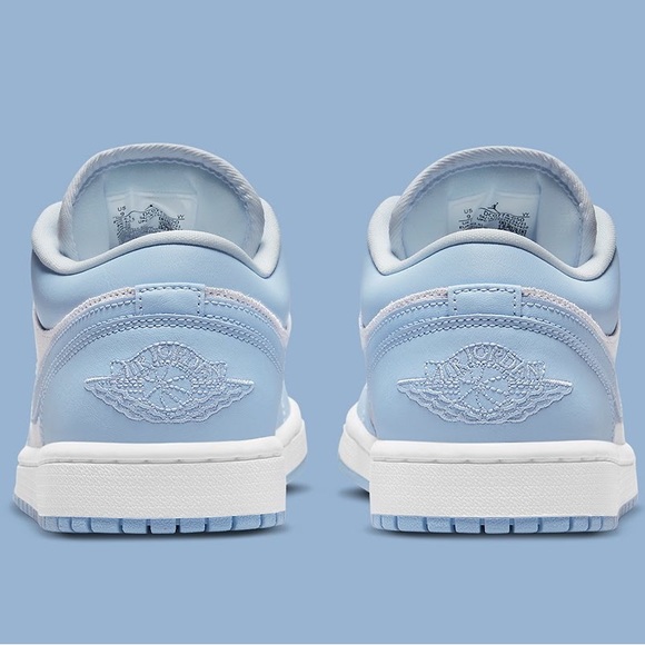 Nike Air Jordan 1 Low Grey White Aluminum Blue UNC Shoes DC0774-050 Womens Sizes - Picture 5 of 7